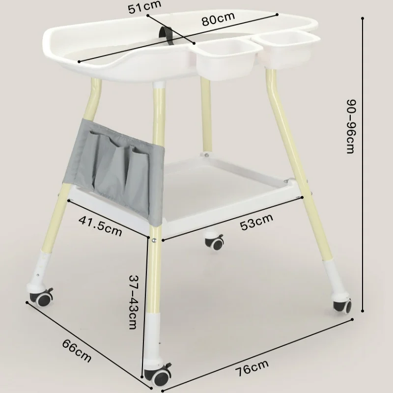 6-12 months newborn changing table Multi-functional baby high and low adjustable nursing table Baby bath table