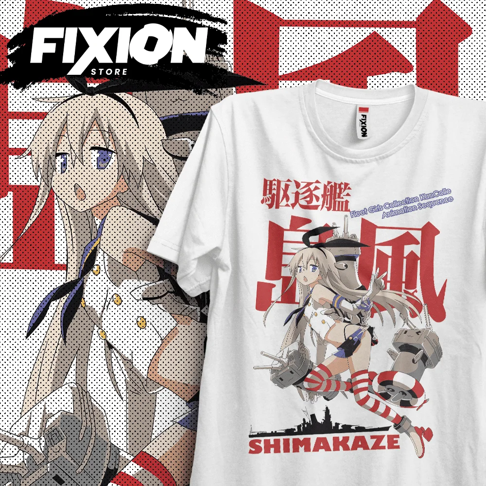 Kaus Anime kanolle kantai-shimaze hadiah Manga untuk pecinta Anime semua ukuran katun