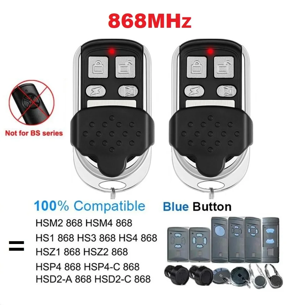Nuevo Control remoto BELFOX 868 HSM2 HSM4 868mhz 3 en 1 puerta de garaje HS1 HS2 HS4 HSE2 HSE4 868,3 MHz transmisor manual