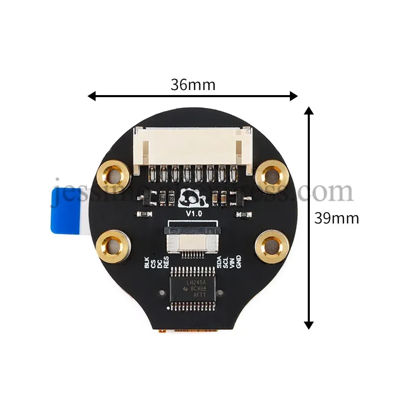 Módulo de pantalla TFT de 1,28 pulgadas, placa LCD colorida redonda IPS de 1,28 pulgadas, placa de expansión táctil GC9A01 240x240 SPI 240*240