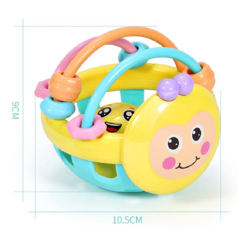아기 부드러운 젖니가 남 장난감 신생아 조기 교육 감각 Teether 딸랑이 터치 손 파악 공 유아 공 게임 장난감 개발