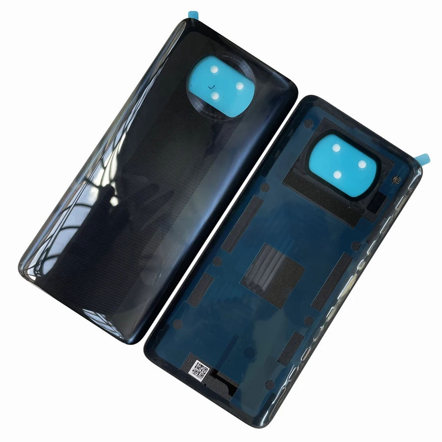 A +++ ฝาครอบด้านหลังสําหรับ Xiaomi POCO X3 / X3 NFC / Mi POCO X3 Pro ฝาหลังแบตเตอรี่ด้านหลังฝาครอบด้านหลังพร้อมกาว