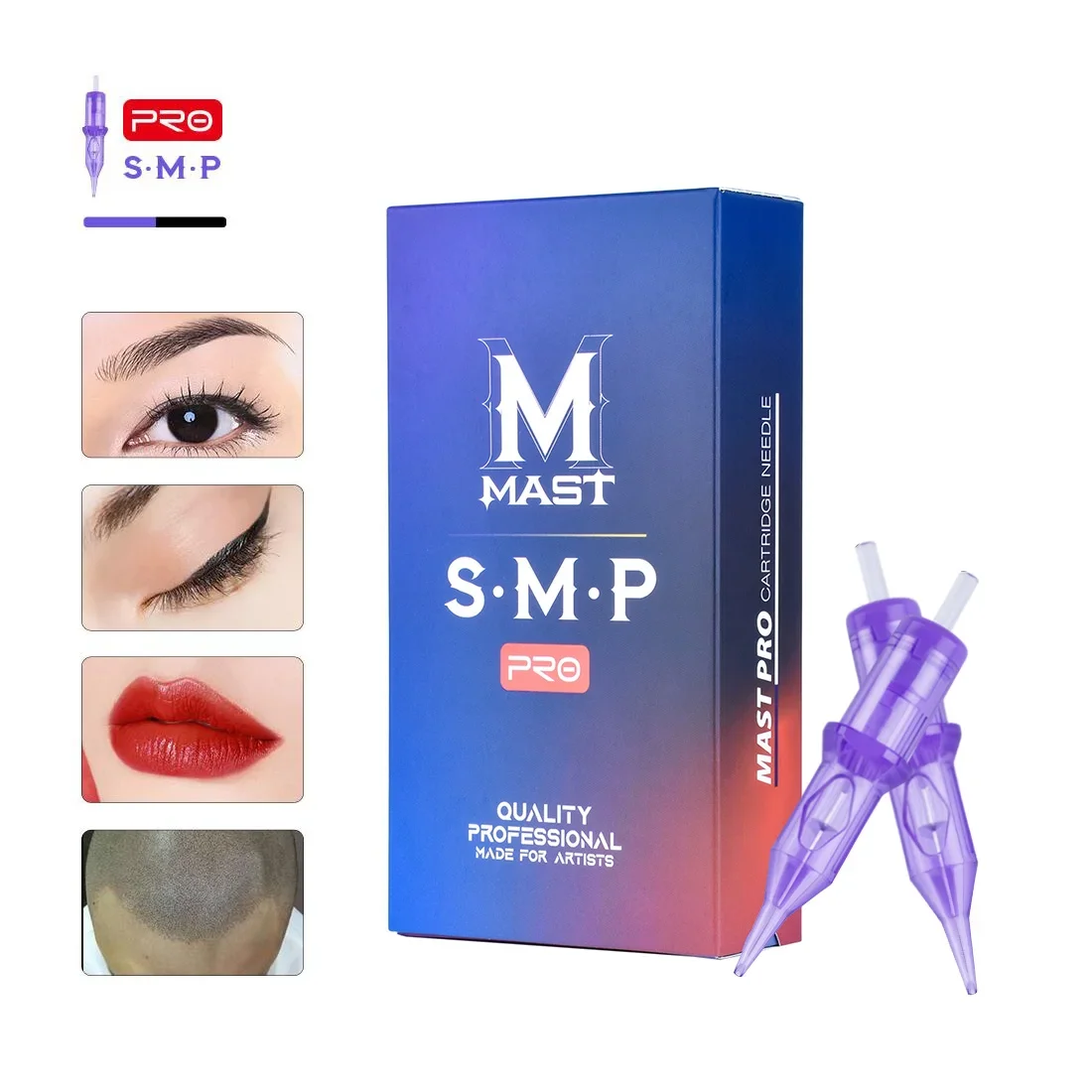 Mast Tattoo PRO SMP y cartucho permanente agujas de tatuaje micropigmentación maquillaje cejas delineador de ojos labios Microblading