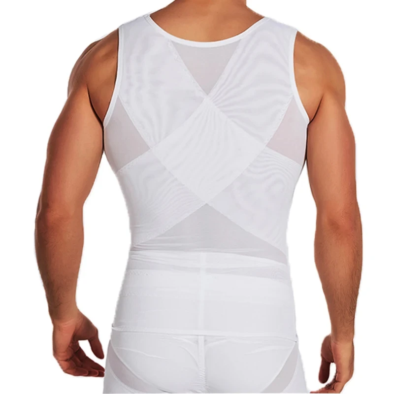 Männer Body Shaper Kompression Weste Bauch Shapewear Bauch Abnehmen Mantel Bauch Trimmer Shaper Korsett Taille Trainer Tops