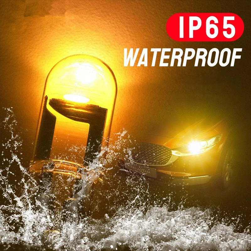 Luz Led W5W T10 para coche, lámpara COB de cristal 6000K, blanca, 12V, para matrícula de automóvil, lámparas de lectura de cúpula, Bombilla DRL, accesorios