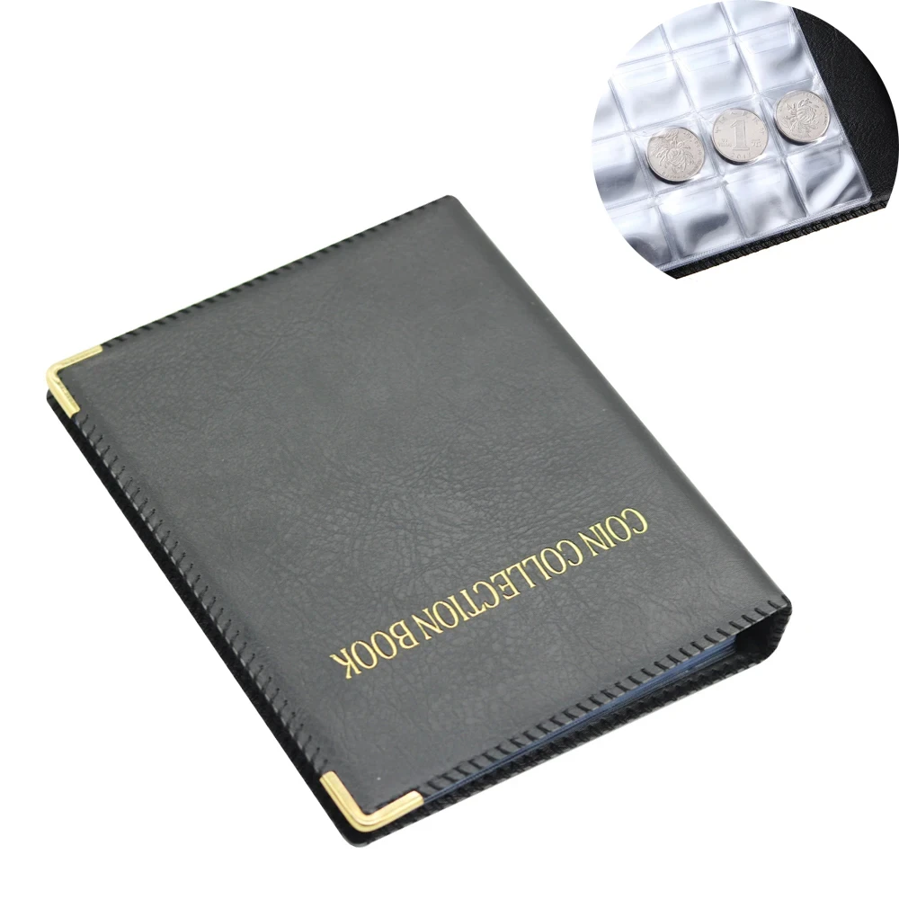 D&D 480Pockets Coin Collection Book 20 Pages Coin Collection Holder Album Commemorative Coin Organizer Storage 20/25/27/30mm