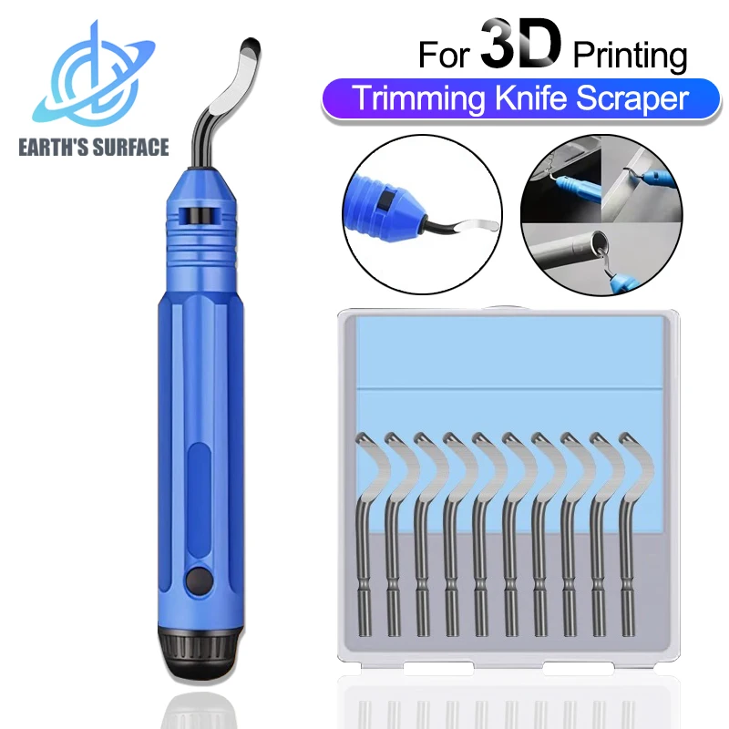 Mão rebarba aparar faca raspador chanfro ferramenta de rebarbação para peças impressora 3d tubo cobre reamer ferramenta modelo dispositivo poda kit