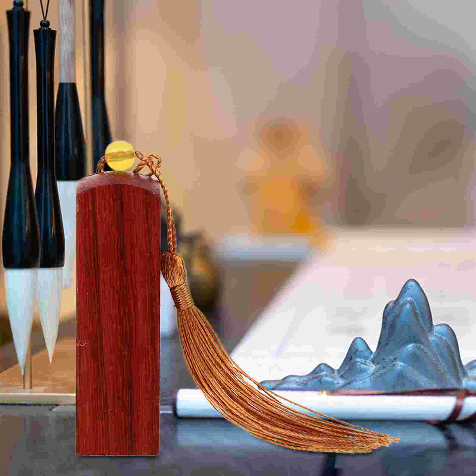 Stempelkissen, leere Siegel, Briefmarken, Holzstempel, Schnitzerei, Versorgung, Kalligraphie-Tinte