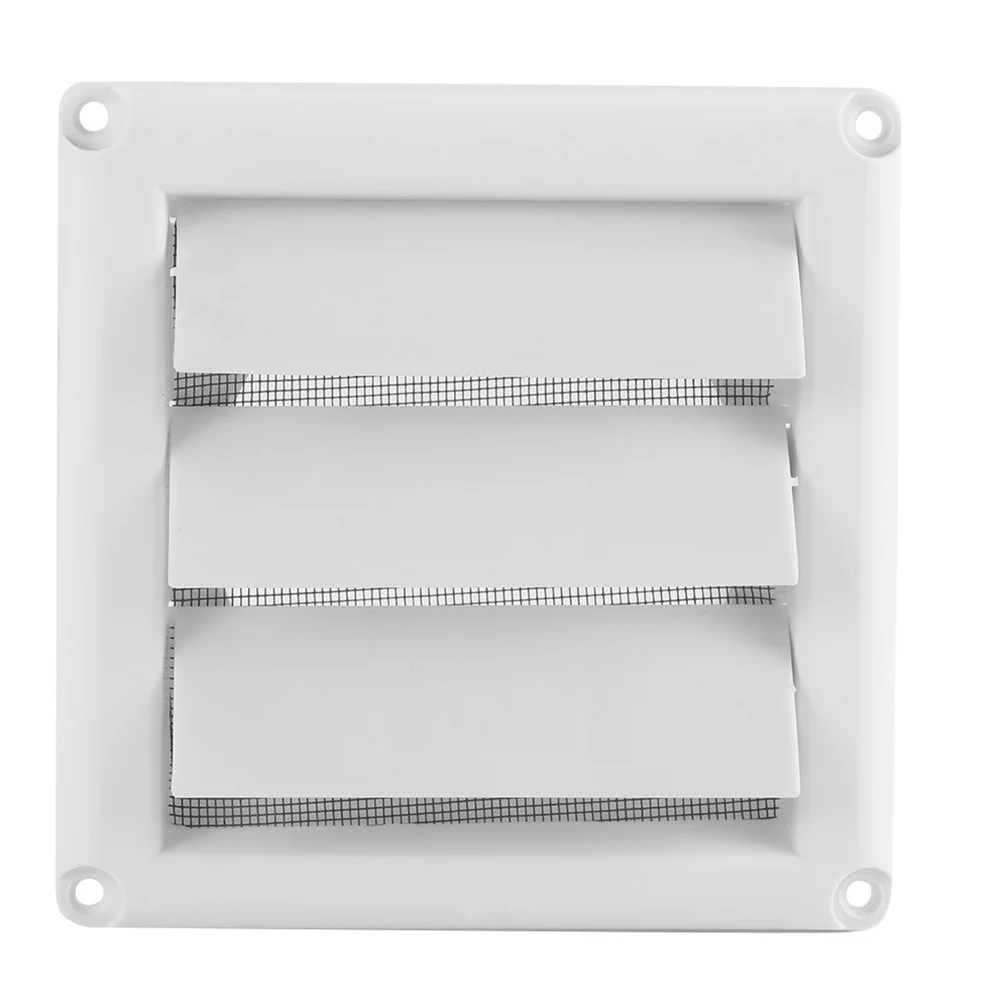 Ventilaciones de plástico de 6 pulgadas, ventilación de retorno de una sola capa, duraderas, 20x20cm, salida de ventilación, 1 ud.