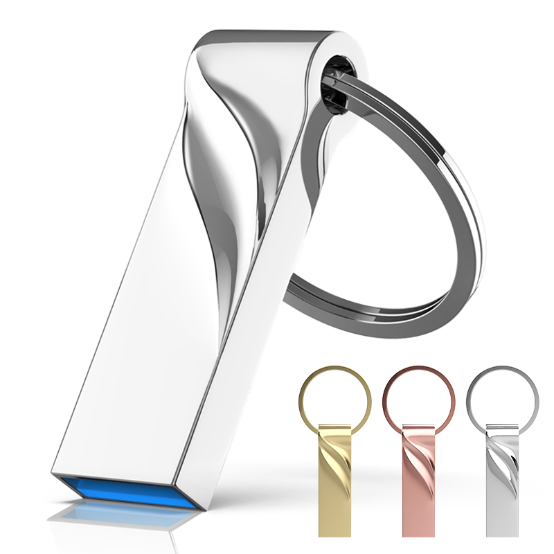 Unidade flash memoria de alta velocidade 32GB pendrive 64GB à prova d'água pen drive flash usb 2.0 chave stick para telefones celulares computadores