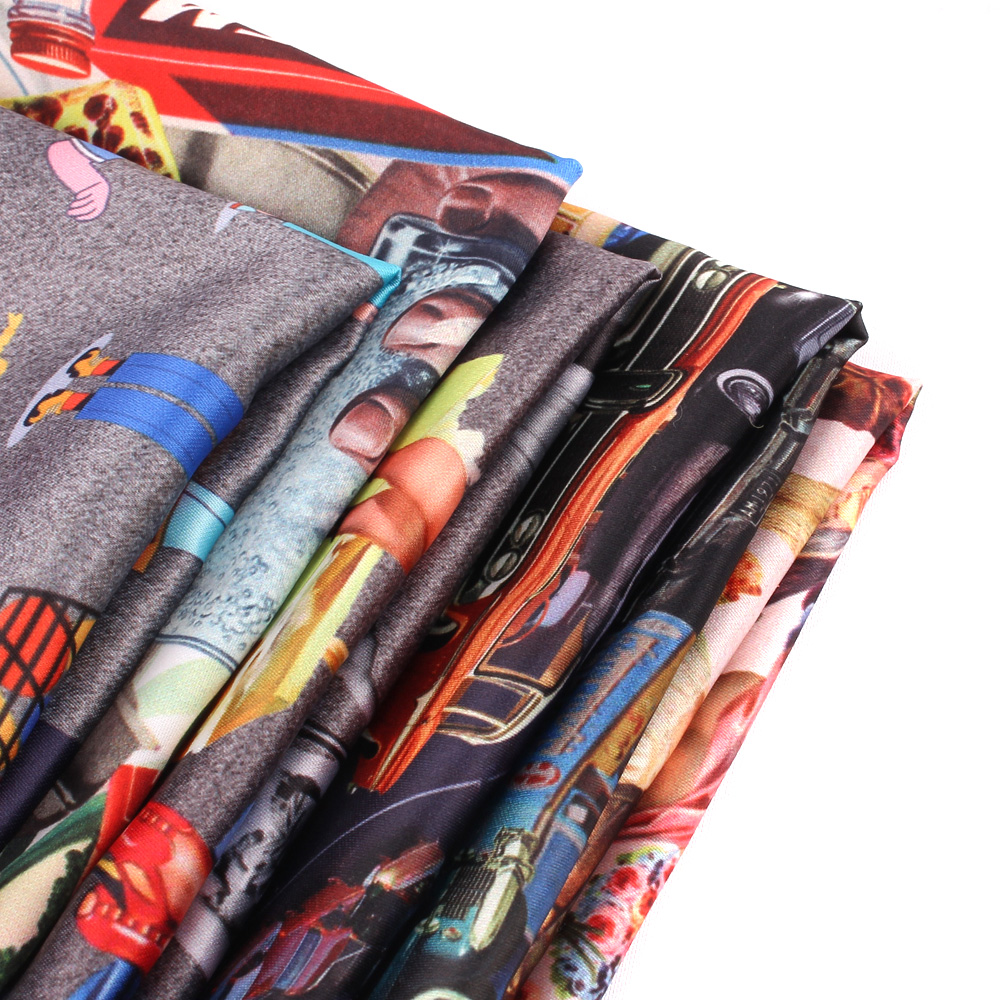 Funny Print Pocket Squares Vintage Printed Suit Handkerchiefs Luxury Men Hanky Accessories for gift