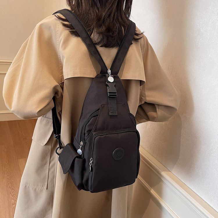 ファッショナブルな多機能 2024 新ダブルショルダーバッグ旅行チェストバッグユニセックスシングルショルダーバックパック学生通勤