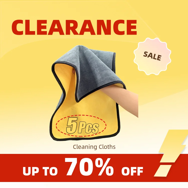 Clearance_5PCS Premium-Mikrofaserhandtücher für Autowäsche und Küche – extra weiche, schnell trocknende Tücher_Continuous Updates