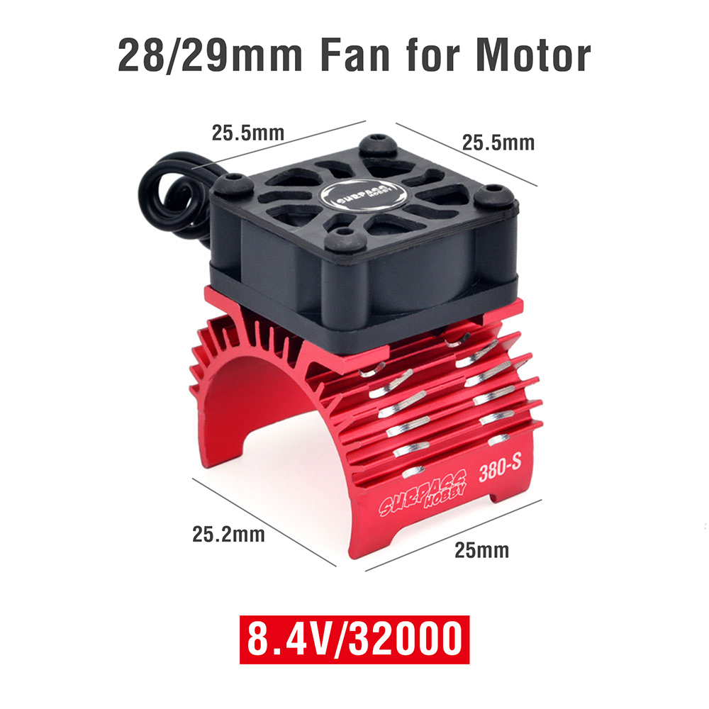 SURPASS HOBBY radiator chłodzący wentylator silnika RC do silnika bezszczotkowego 380 390 540 550 28/29/36mm