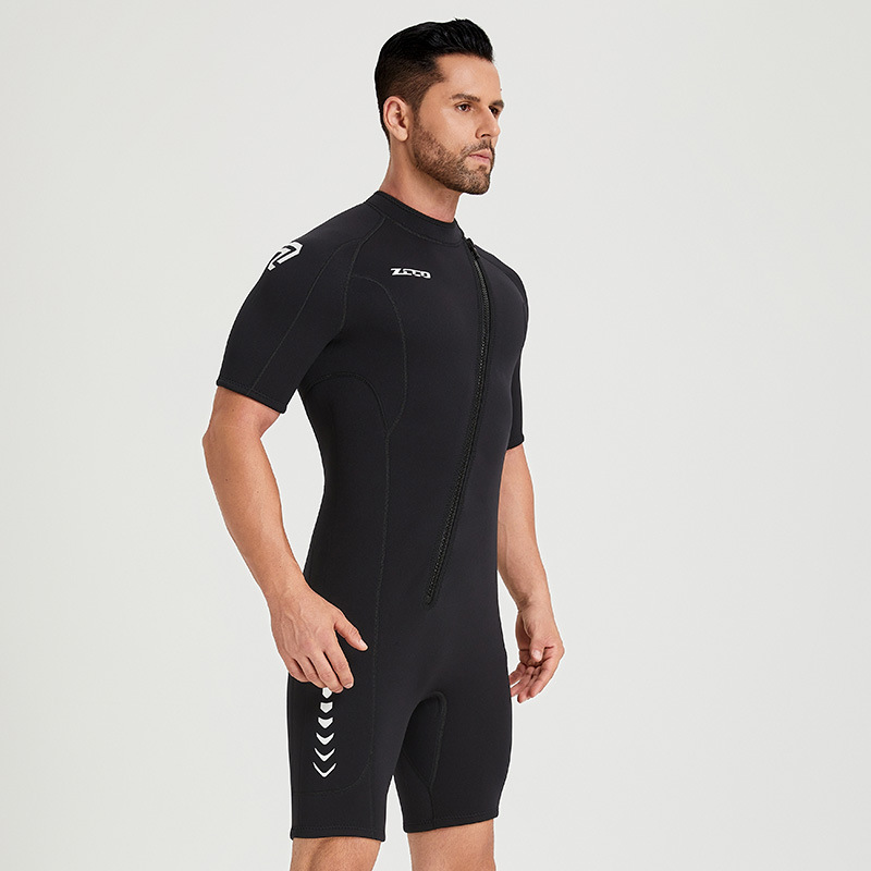 3mm Diving Suit Men's and Women's Short Sleeved Shorts Diving Suit Thickened Warm and Cold Resistant Surfing Suit