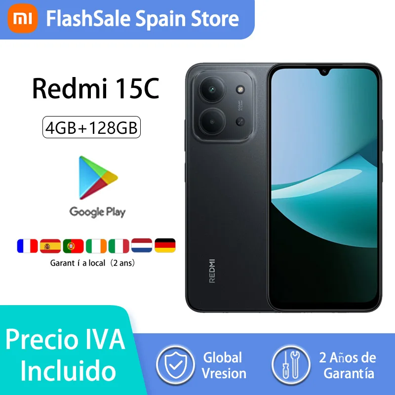 Xiaomi Redmi 15C Versione globale Smartphone 50MP fotocamera principale 120Hz 6.9 "Display Dot Drop 33W ricarica MediaTek Helio G81-Ultra