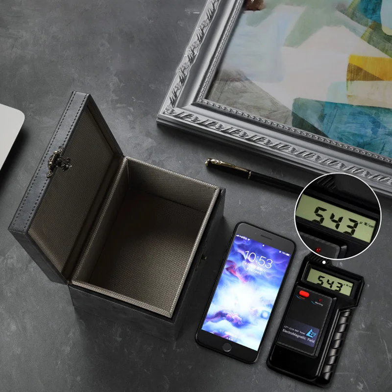 Faraday-Box für Autoschlüssel, RFID-blockierende Box, Diebstahlschutz, schlüsselloser Fob-Schutz, zugelassen, großer Autoschlüssel, sicherer Strahlenschutz-Box