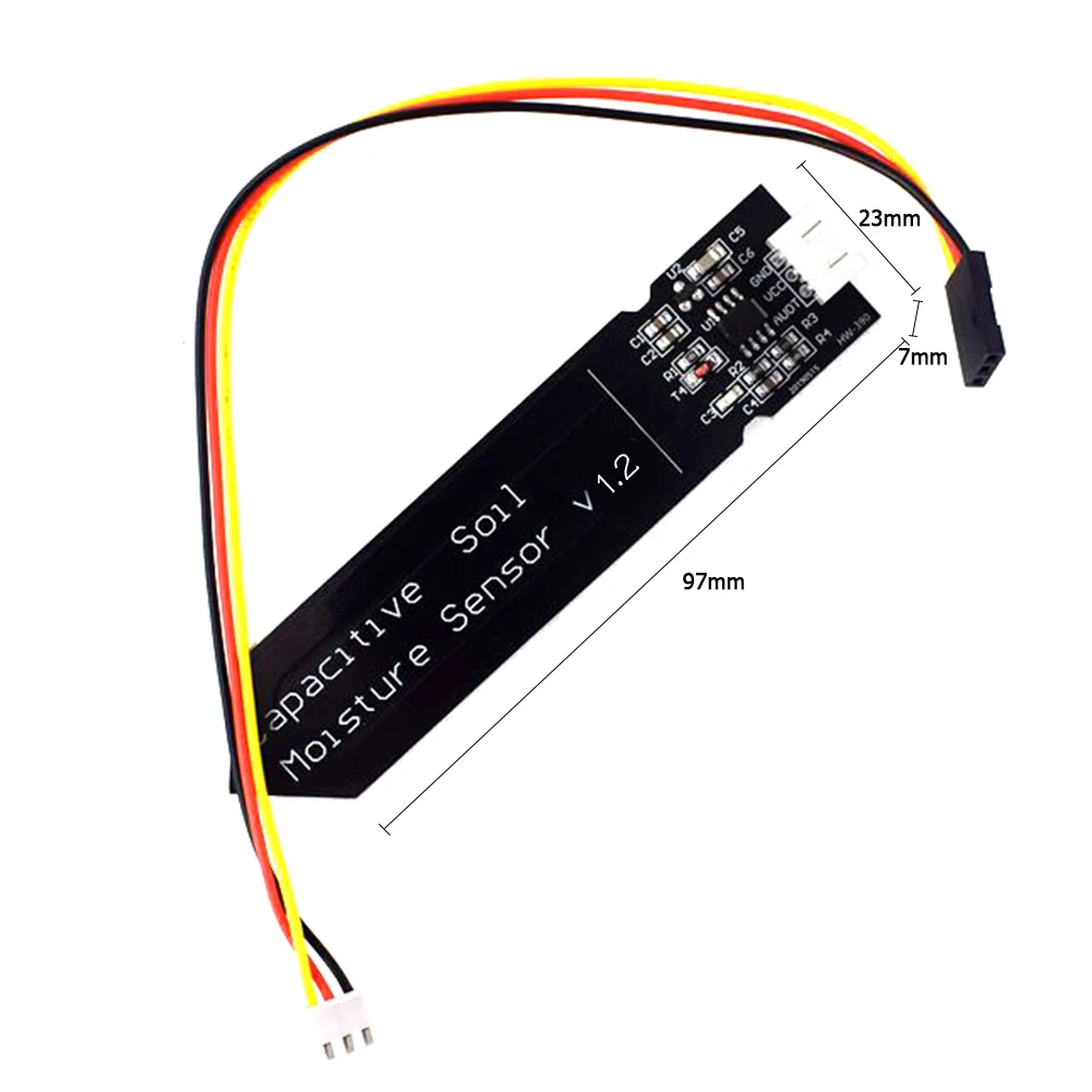 Módulo capacitivo de Sensor de humedad del suelo, HW-390, amplio voltaje, resistente a la corrosión, 3,3-5,5 V DC