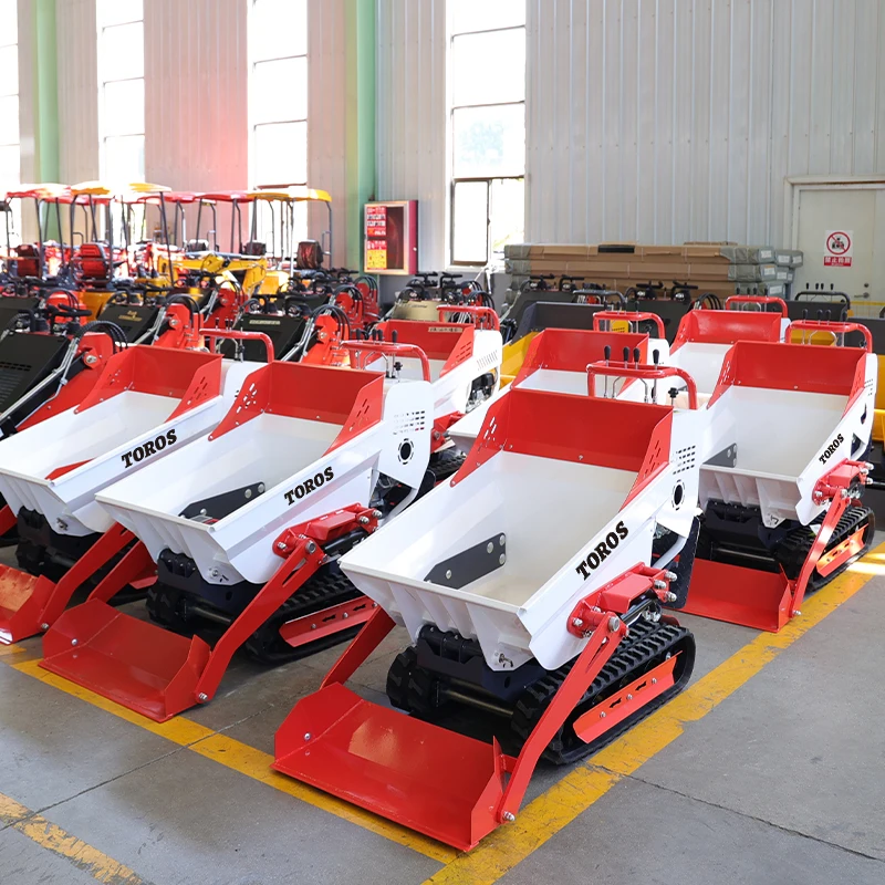 Factory Price Crawler Dumper 500kg Manual Tracked Dumper Agricultural Self Loading Hydraulic MINI Dump Truck customization Sale