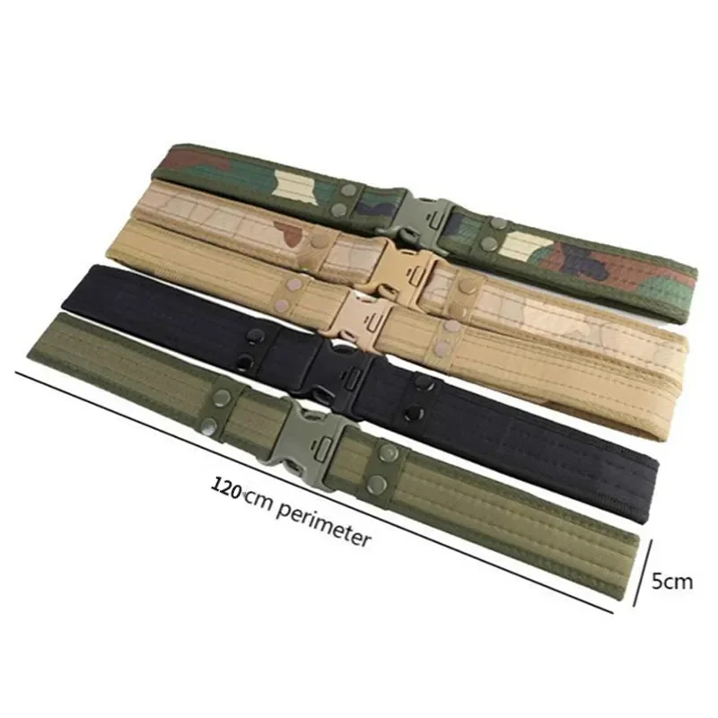 1 pz cintura da combattimento stile militare cintura tattica a sgancio rapido cintura di tela da uomo facile e confortevole alla moda allenatore in vita all'aperto
