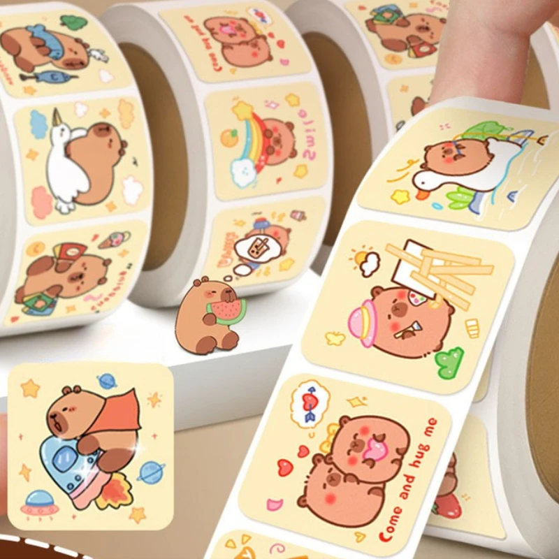 300 stuks Capibara Seal sticker Leuke cartoon Capybara decoratieve rolsticker