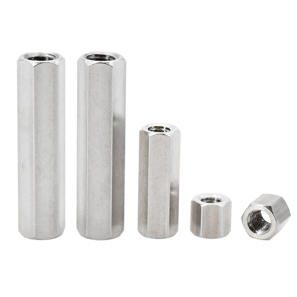 M2 M2.5 M3 M4 M5 M6 pilares de columna hexagonal 304 separadores de placa base de acero inoxidable estante de tablero Hexagonal espaciado tornillo pernos espaciador