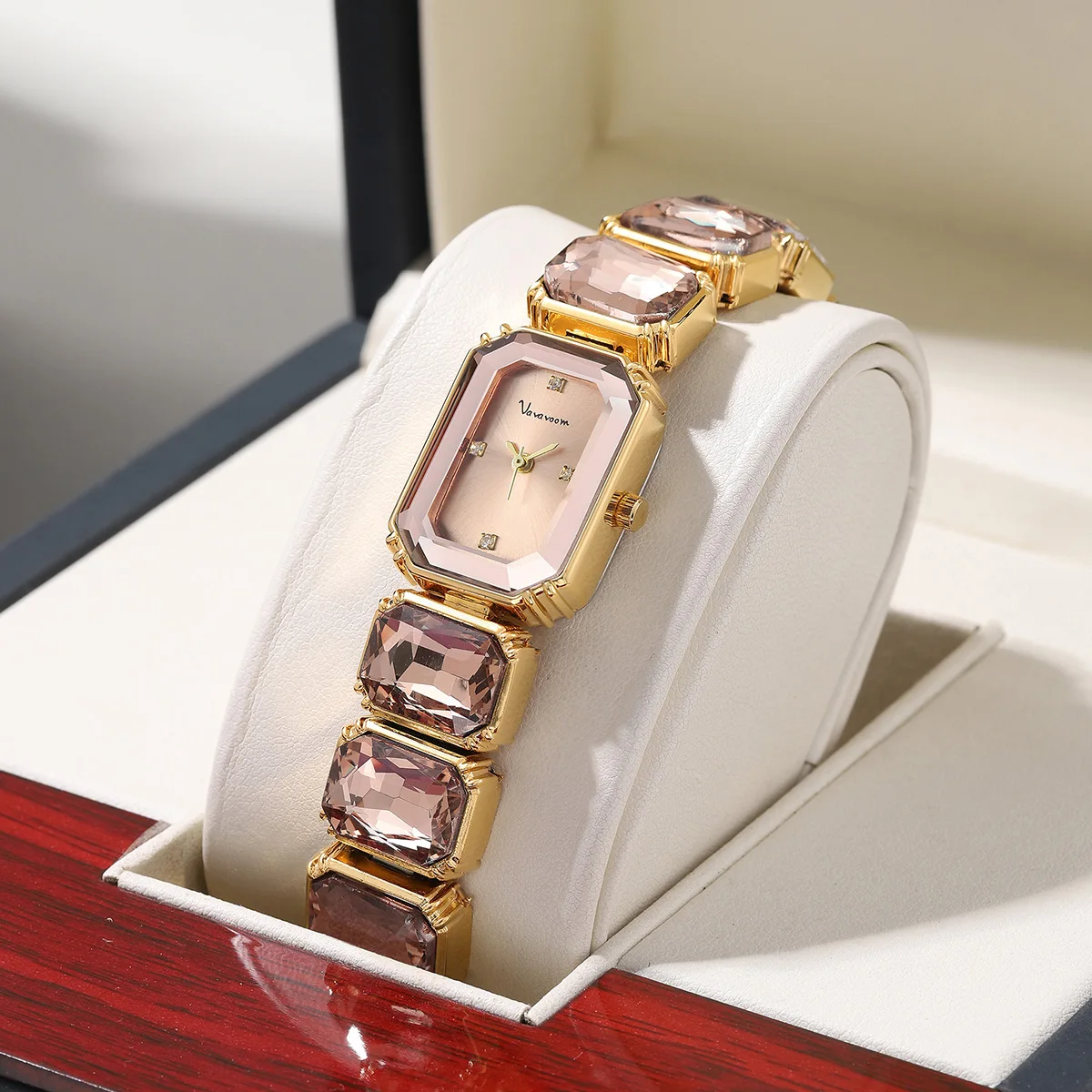 2024 ใหม่หรูหราเพชรสร้อยข้อมือผู้หญิงนาฬิกาแฟชั่น Rose Gold สแตนเลสสตีลควอตซ์เดิมสุภาพสตรีนาฬิกา reloj