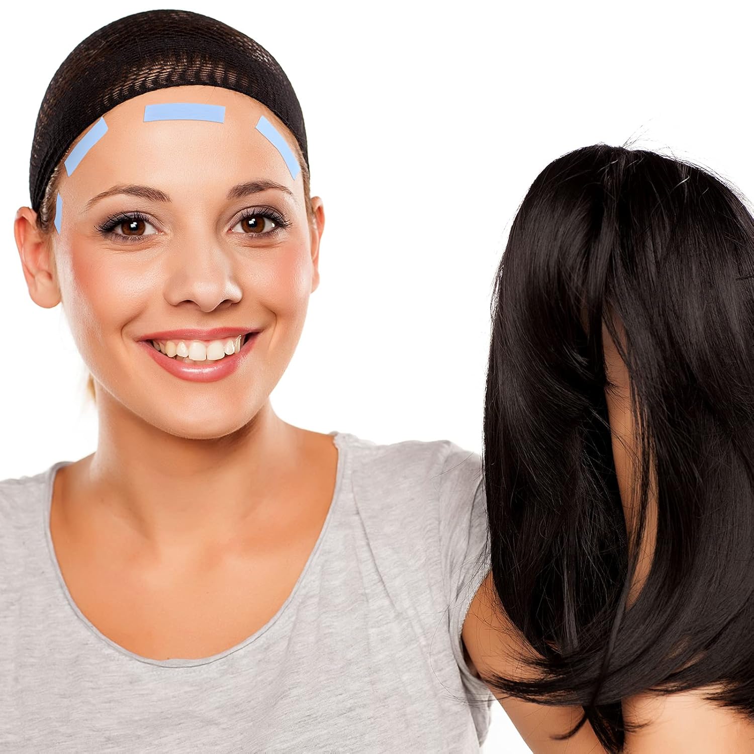 5PC Lace Front Ondersteuning Pruik Tape Dubbelzijdig Waterdicht Super Hold Lijm voor Lace Front Pruik Toupetje, haarstukken, Haarverlenging