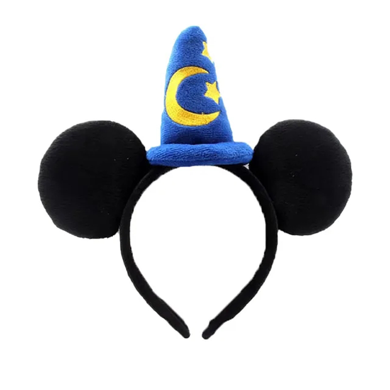 Gorro mágico con bordado de dibujos animados de Mickey Mouse, diadema con gorro de estrella, diadema para mostrar MOE, sombrero de Papá Noel, sombreros para niñas