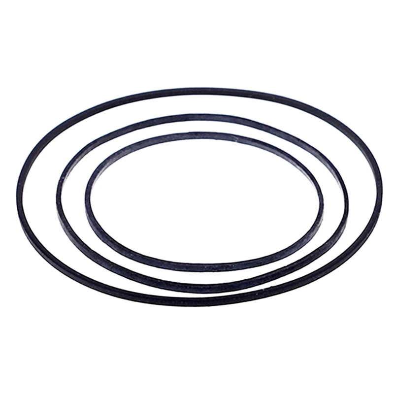 50/100Pcs 1/2/3/4mm Width Universal Mix Cassette Tape Machine Belts Assorted Flat Rubber Belt for CD DVD Recorders Walkman