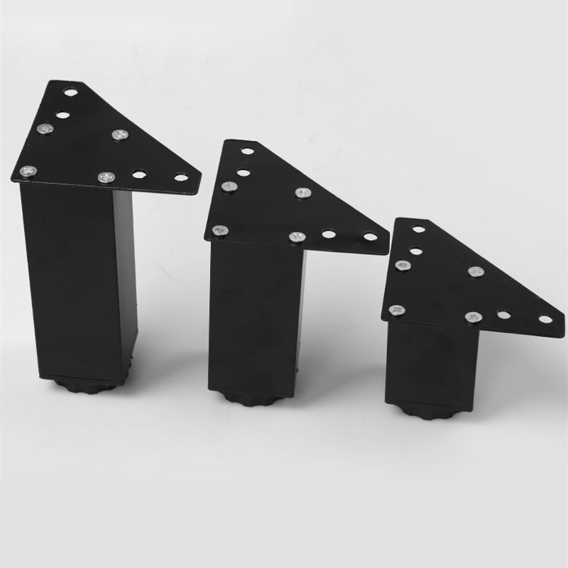 1 pz piedini per mobili in bianco e nero gambe regolabili piedini per mobili quadrati piedini per mobili in lega di alluminio piedini per mobili da bagno