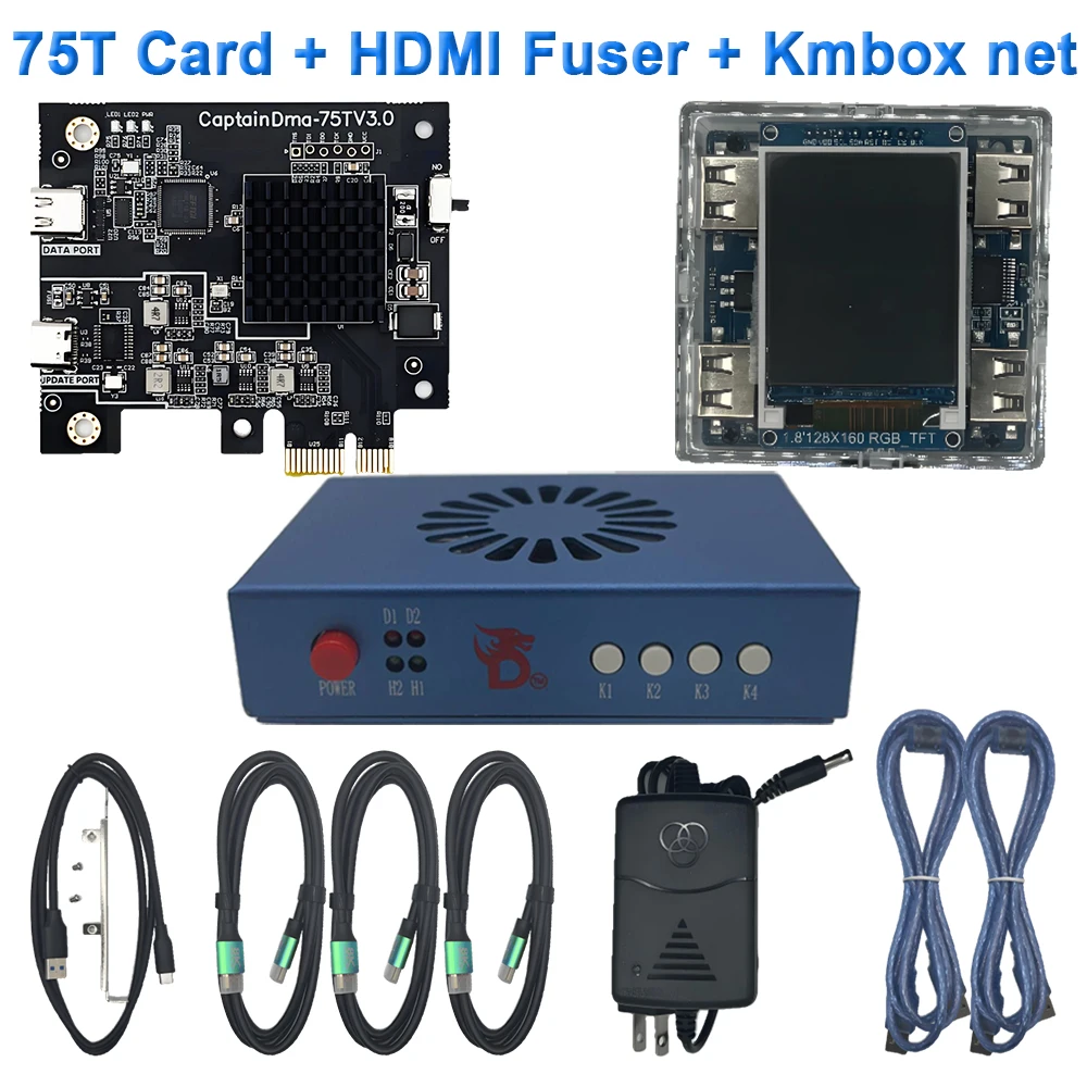 Captain Dma Board 75t, HDMI Fuser Display Overlay Synthesizer, Kmbox Net, Dma Card Direct Memory Access Set