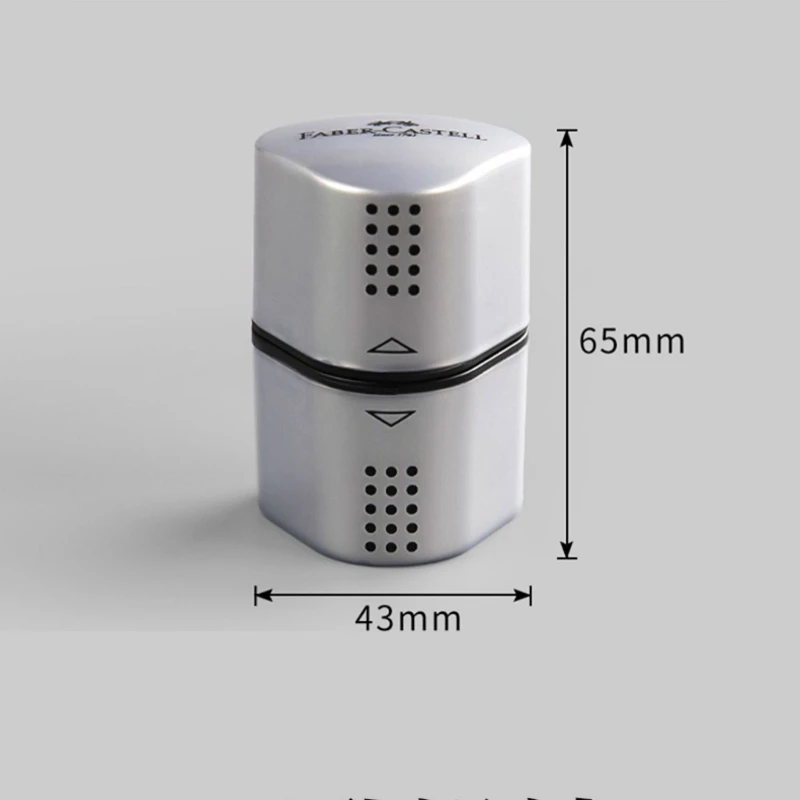 ファーバーカステル グリップ トリオ 3-in-1 アーティスト鉛筆削り、色鉛筆、ジャンボ鉛筆、グラファイト鉛筆用手動手持ち鉛筆削り