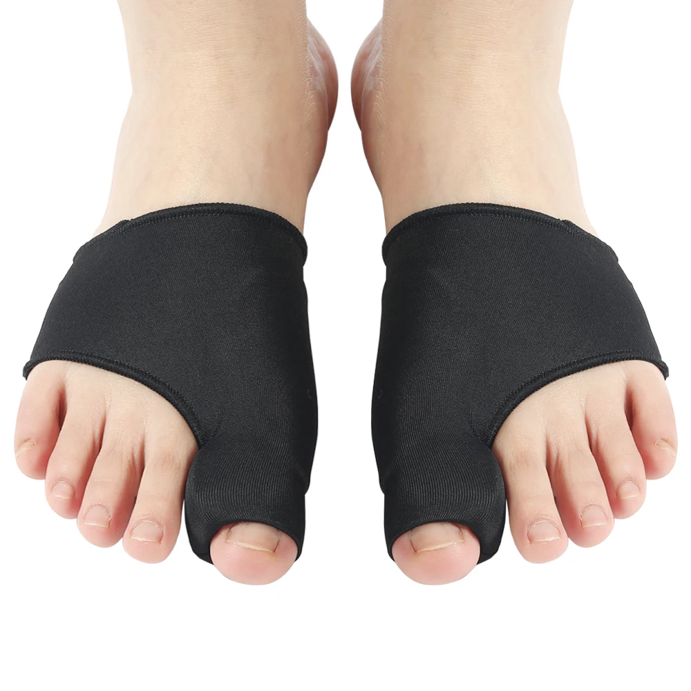 2pcs=1pair Men's Socks Gray Toe Hallux Valgus Bunion Corrector Orthotics Feet Bone Thumb Adjuster Pedicure Correction Sock
