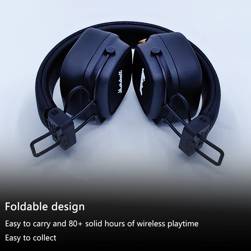 Major IV 4 auriculares inalámbricos con Bluetooth auriculares clásicos graves profundos plegables Pop Rock Retro auriculares de música originales