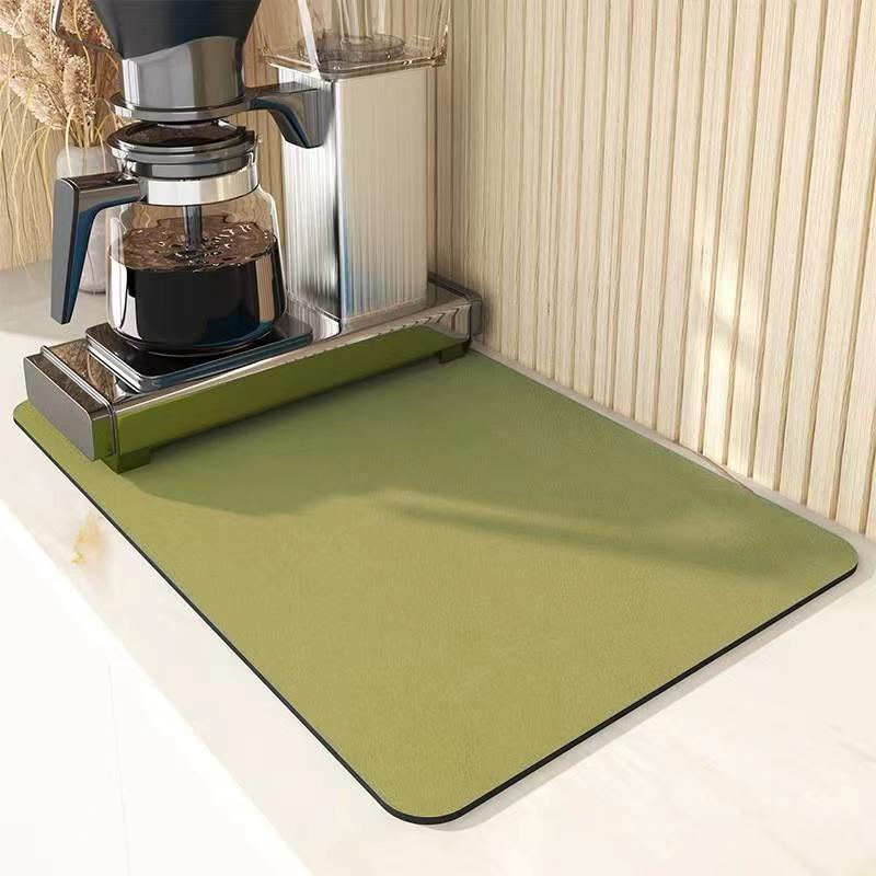 VIKAMA 30X40CM Diatomite Coffee Placemats Individual Table Placemats Placemat Table Kitchen Absorbent Mat Mini Rug
