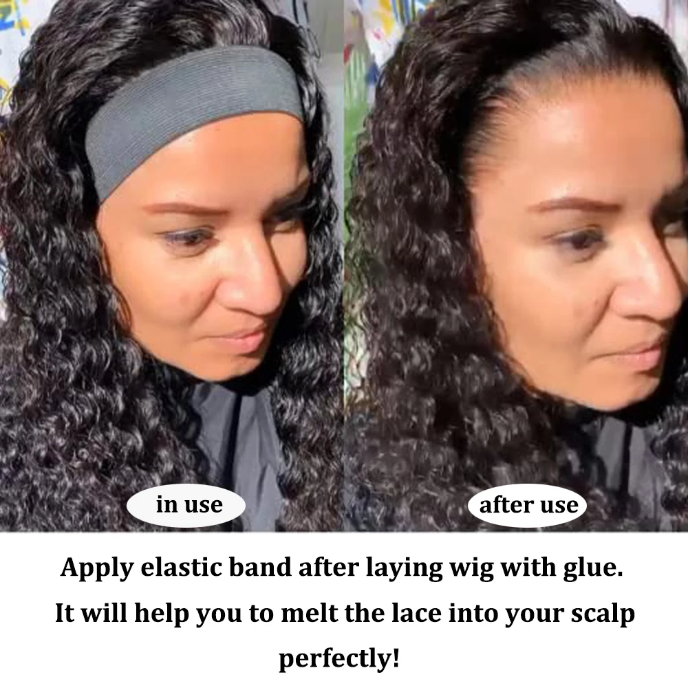 Faixa elástica de 3/3.5cm de largura para perucas para derreter renda ajustável faixa de peruca para bordas com faixas de renda de cabelo magagictape para colocar bordas
