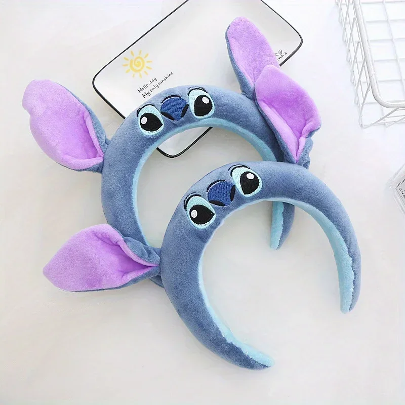 Disney stitch rosto lavagem bandana bonito anime diversão bandana fantasia anti deslizamento bandana presente da menina