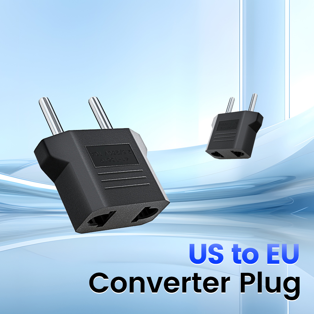 3/5/10 Pz Europeo Euro Spina UE a US USA Presa di corrente Caricatore da viaggio Convertitore Adattatore Tipo C Spina Prese elettriche Presa CA