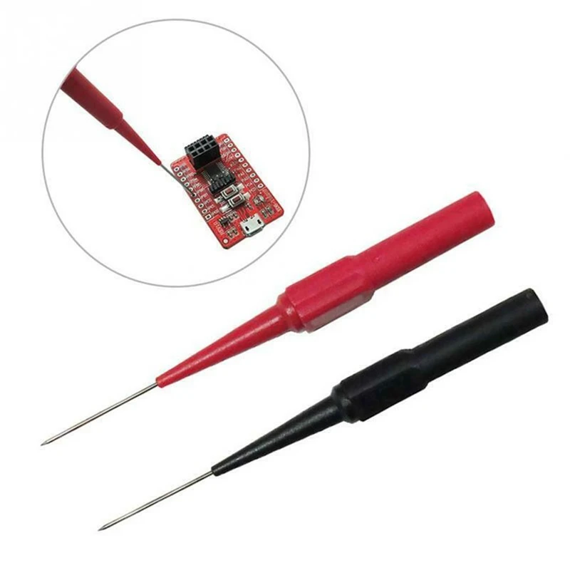 2PCS Multimetro Digitale Sonda Dispositivo di Misura Morsetto Cavo di Prova in Rame Multimetro Digitale Attrezzature di Prova 1A/30V Sonde di Prova Spina