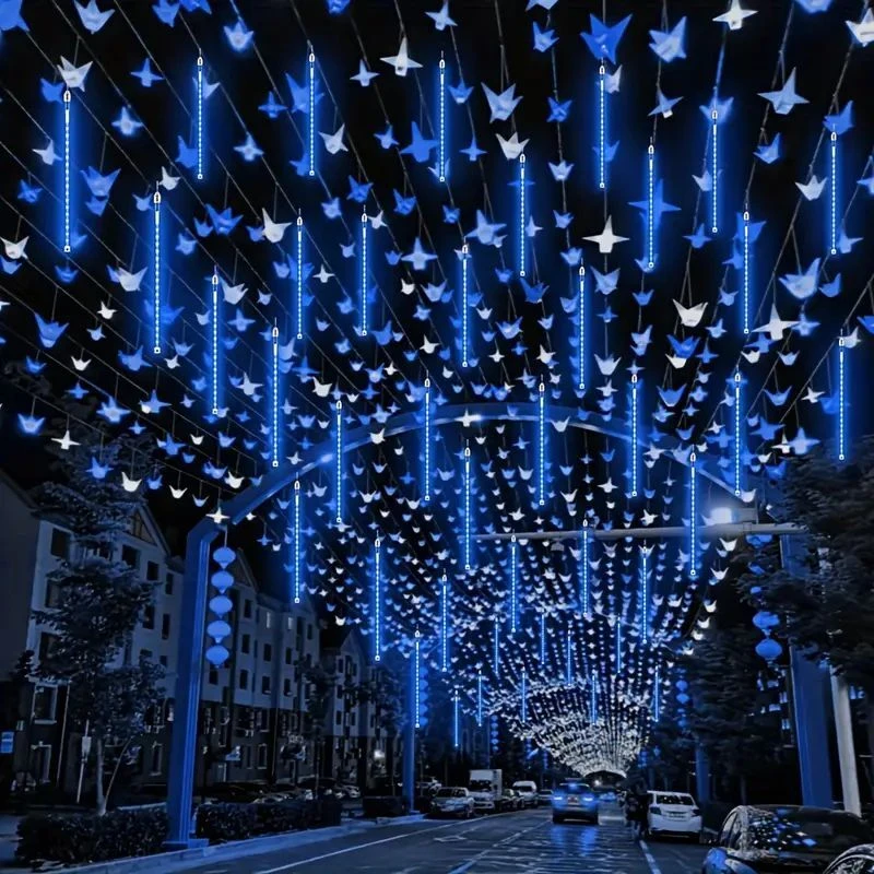 1/2/3/4 Set LED Meteorschauer Regen Led Fee Lichterkette Straße Girlande Hochzeit Weihnachtsbaum Dekorationen für Outdoor Neujahr