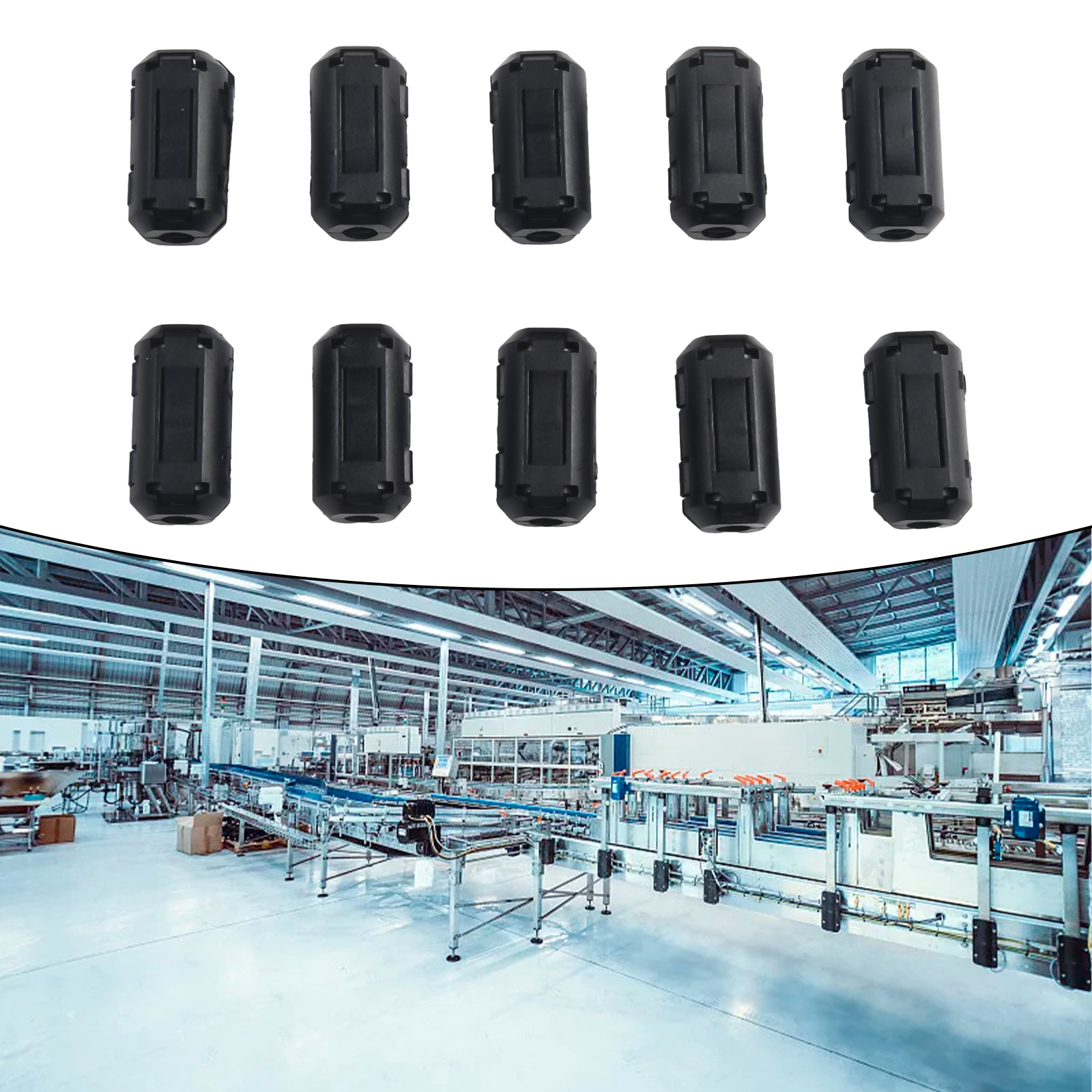 10Pcs TDK 5mm Ferrite Core Noise Suppressor Filter Ring Cable Clamp RFI EMI For 5mm Diameter Cables Clips