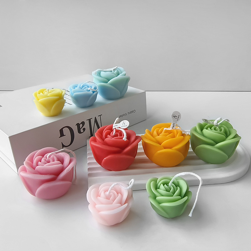 2024 neue Blume Silikon Kerze Form 3D Pfingstrose Blume Seife Gips Harz Casting Mould DIY Schokolade Kuchen Backen Werkzeug Hochzeit geschenk