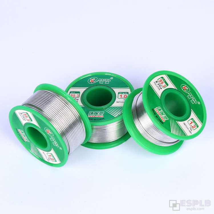 ESPLB 1 Stück Sn99.3 Cu0.7 50G bleifreier Lötdraht Zinn 0,5/0,6/0,8/1,0/1,2/1,5/2,0 mm Kolophoniumkern Lötkolben