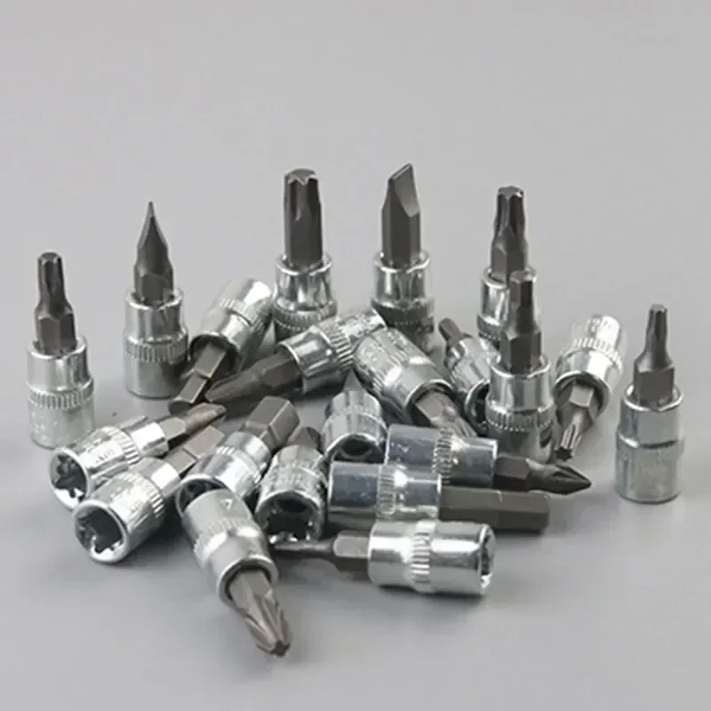 Kit de herramientas de reparación de automóviles, juego de enchufes de 1/4 pulgadas, herramienta de reparación de automóviles, llave dinamométrica de trinquete, Combo, juego de reparación de automóviles, herramienta mecánica, 46 Uds.