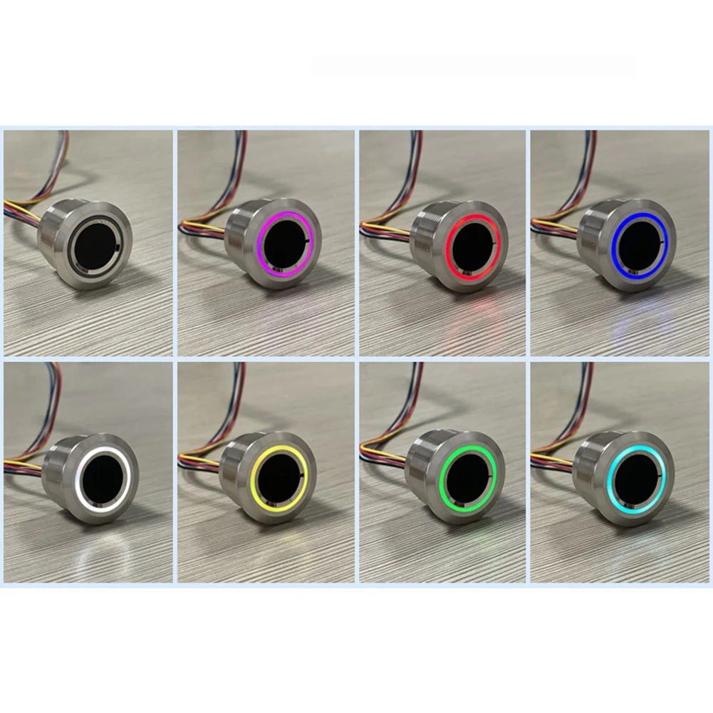 BABQ R503-5V RGB LED DC5V UART MX1.25-6Pin Scanner sensore modulo impronte digitali capacitivo impermeabile per Arduino Android