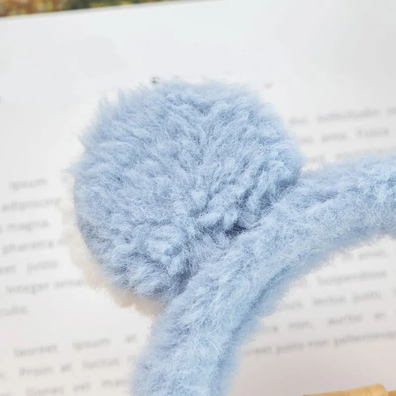 Orejeras de felpa con orejas de oso para niños, calentadores de animales de dibujos animados, orejeras peludas de imitación, diadema, cubiertas para las orejas, invierno, hombres y mujeres