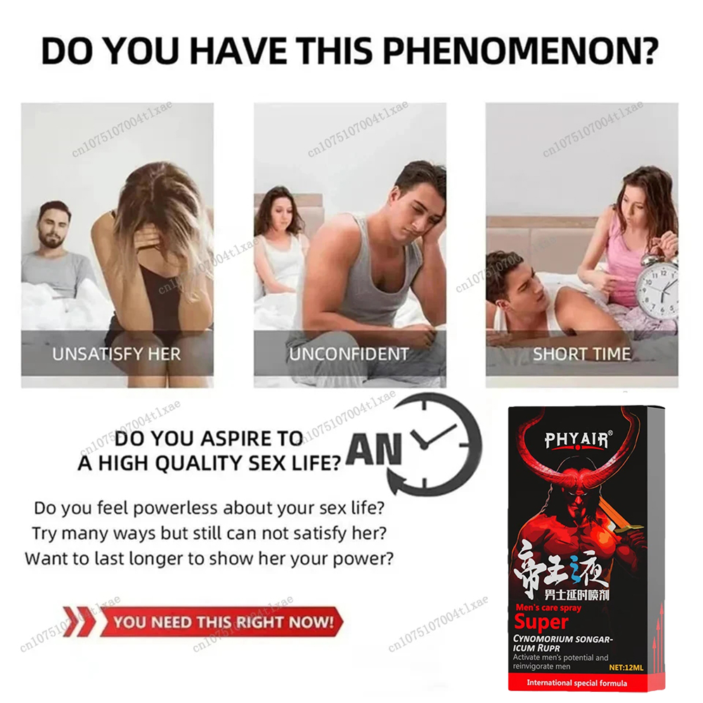 Spray temporisé pour hommes