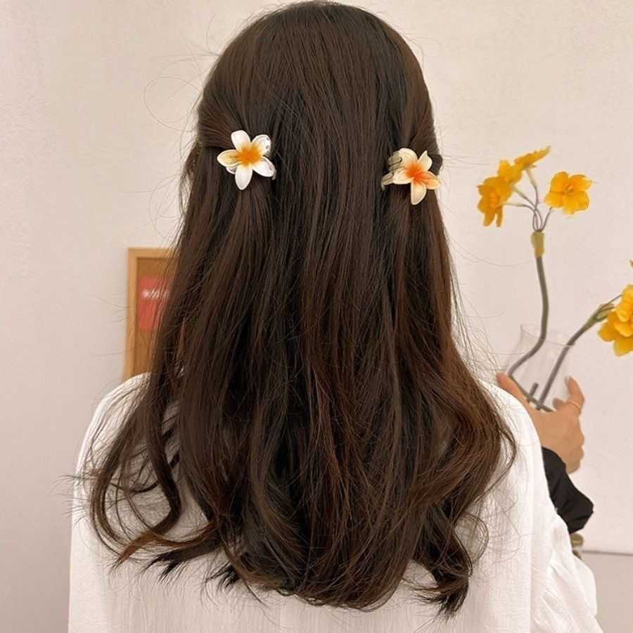 6 pezzi fermagli per capelli sfumati nuovo fiore artigli per capelli taglia piccola moda copricapo forcina granchio barrette accessori per capelli per le donne
