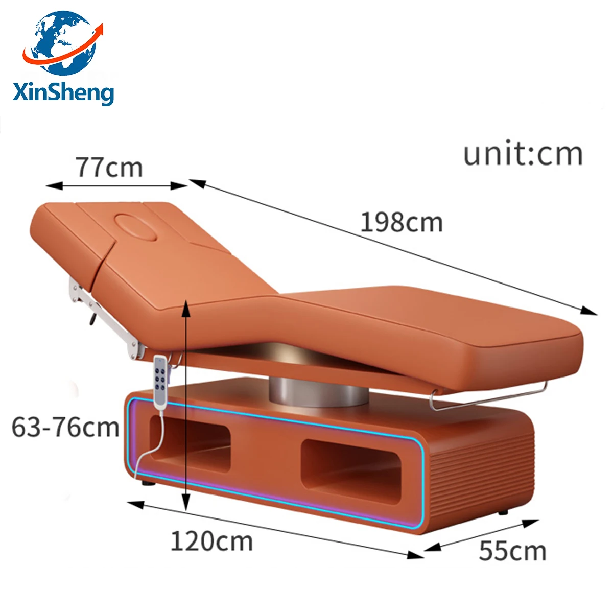 XingSheng lit de beauté du visage à levage électrique lits de cils chaise de Salon de beauté Table de Massage meubles réglables chaises de canapé-lit